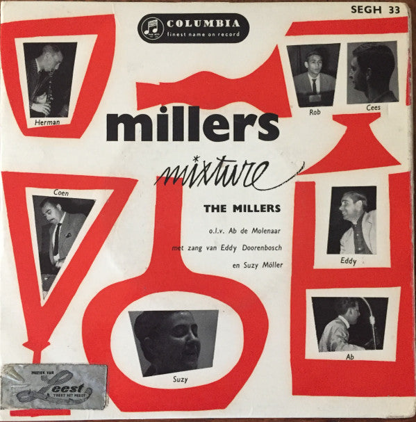 De Millers o.l.v. Ab De Molenaar met zang van Eddy Doorenbos en Suzy Möller : Millers Mixture (7", EP)