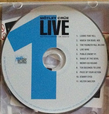 Mötley Crüe : Live: Entertainment Or Death (2xCD, Album, RE)