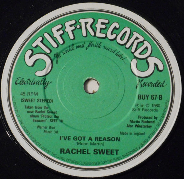 Rachel Sweet : Fool's Gold (7", Single)