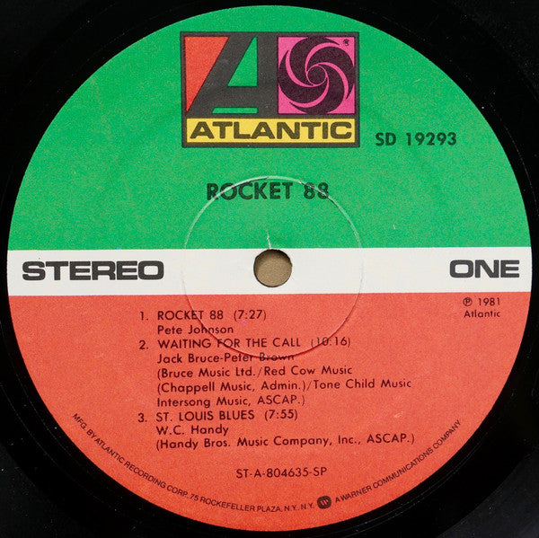 Rocket 88 : Rocket 88 (LP, Album, Spe)