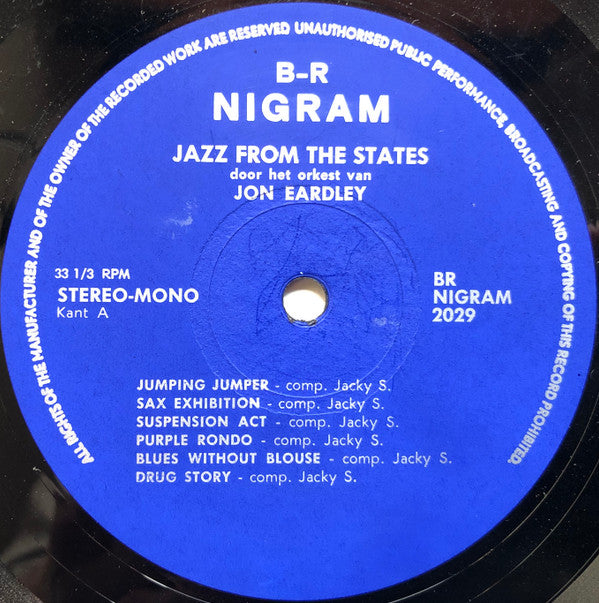 Jon Eardley : Jazz From The States (LP, Album)