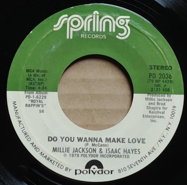 Millie Jackson & Isaac Hayes : I Changed My Mind / Do You Wanna Make Love (7")