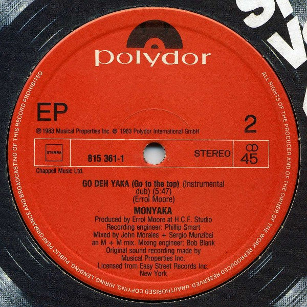 Monyaka : Go Deh Yaka (12", EP, Maxi)