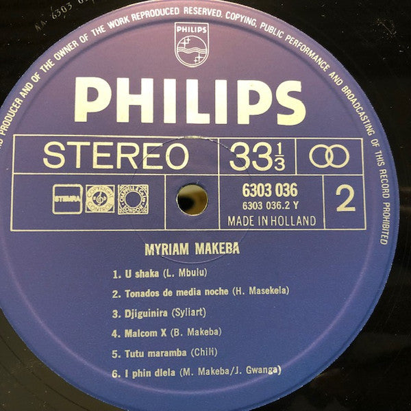 Myriam Makeba* : Live In Africa (LP, Album)