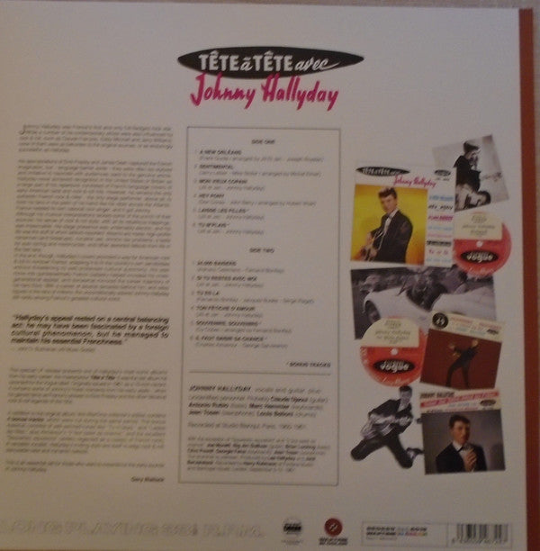 Johnny Hallyday : Tête À Tête Avec Johnny Hallyday (LP, Album, Ltd, RE, Bro)