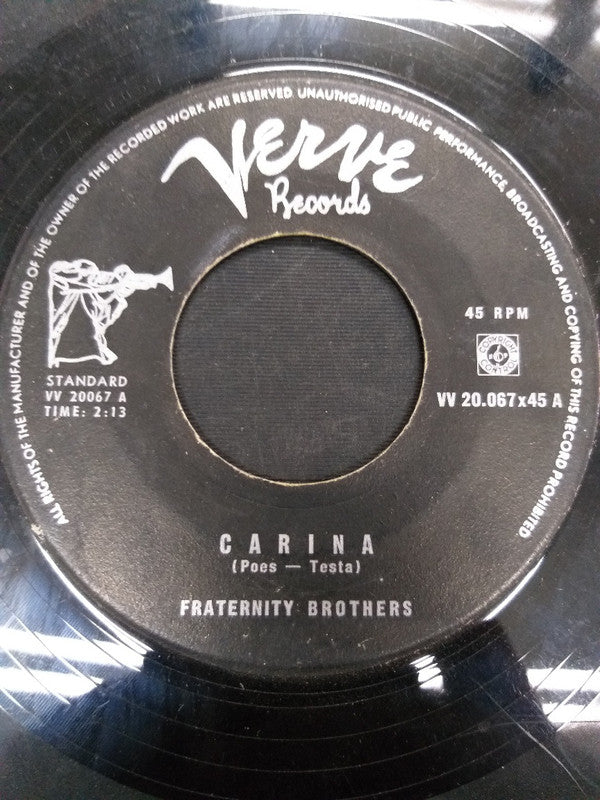The Fraternity Brothers : Carina / Nevertheless (7", Single)