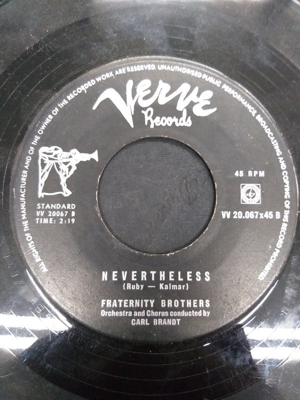 The Fraternity Brothers : Carina / Nevertheless (7", Single)