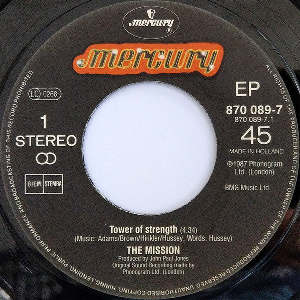 The Mission : Tower Of Strength (7", EP, Pap)