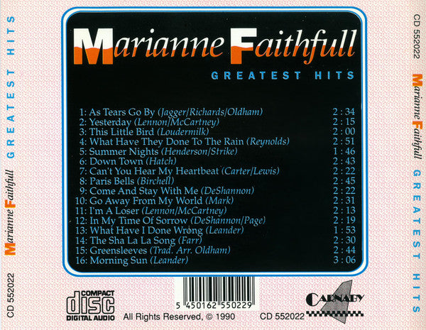 Marianne Faithfull : Greatest Hits (CD, Comp)