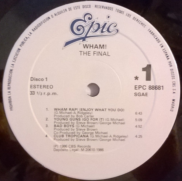 Wham! : The Final (2xLP, Comp)