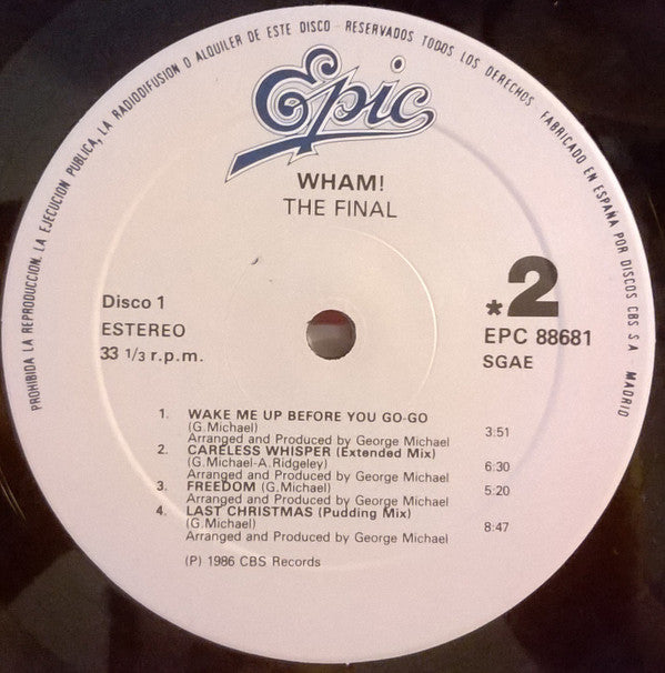 Wham! : The Final (2xLP, Comp)