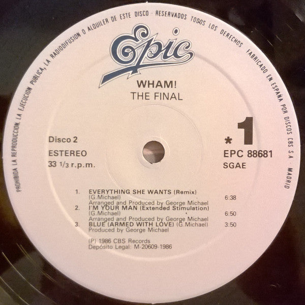 Wham! : The Final (2xLP, Comp)