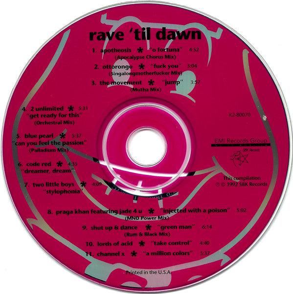 Various : Rave 'til Dawn (CD, Comp)
