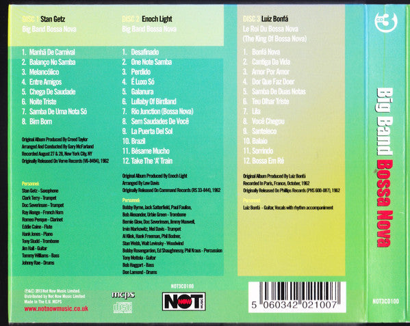 Enoch Light  •  Stan Getz  •  Luiz Bonfá : Big Band Bossa Nova (3xCD, Comp)