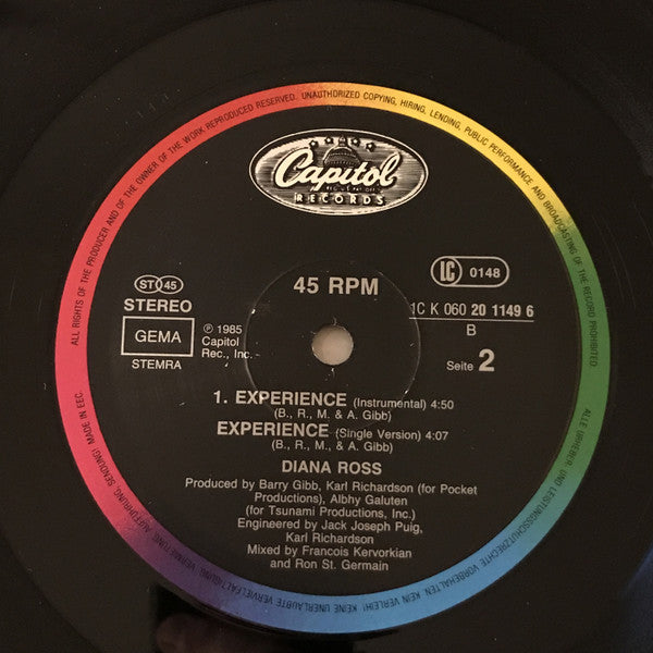 Diana Ross : Experience (12", Maxi)