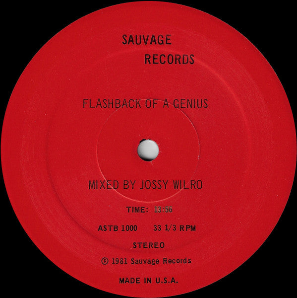 Various : Flashback Of A Genius (12", Mixed, Unofficial)