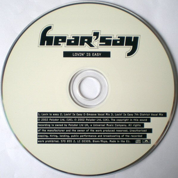 Hear'Say : Lovin' Is Easy (CD, Single, Ltd)