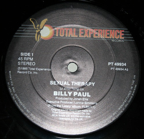 Billy Paul : Sexual Therapy (12")
