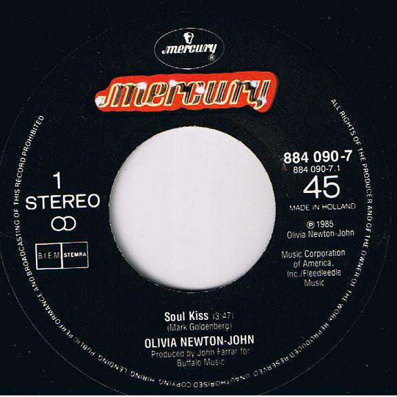 Olivia Newton-John : Soul Kiss (7", Single)