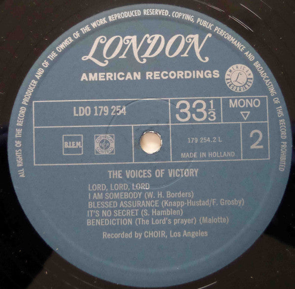 The Voices Of Victory : The Voices Of Victory (LP, Album, Mono, RE)