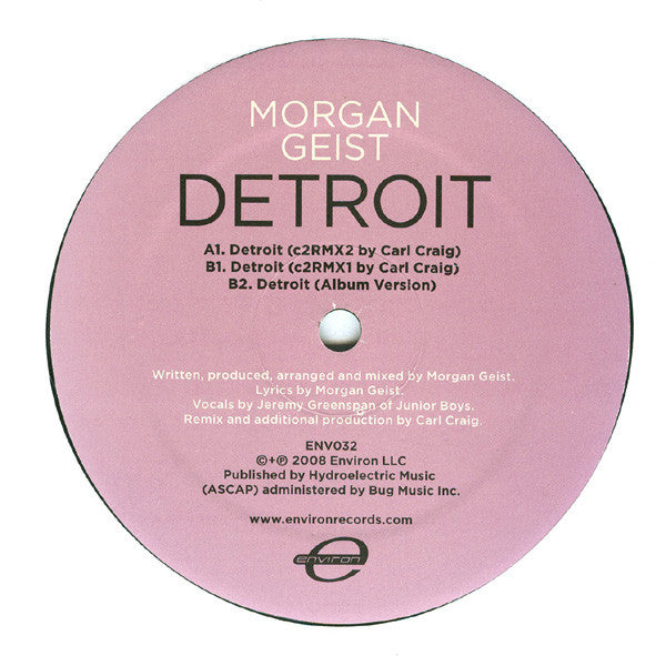 Morgan Geist : Detroit (12")