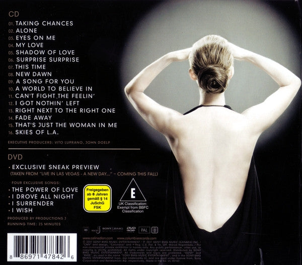 Céline Dion : Taking Chances (Dlx + CD, Album + DVD-V, PAL, Reg)