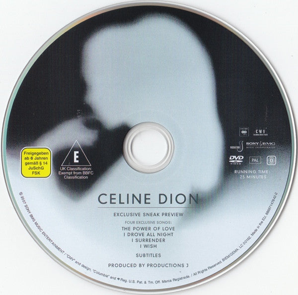 Céline Dion : Taking Chances (Dlx + CD, Album + DVD-V, PAL, Reg)