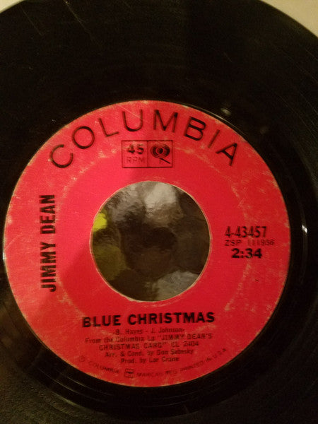 Jimmy Dean : Blue Christmas / Yes, Patricia, There Is A Santa Claus (7", Single)