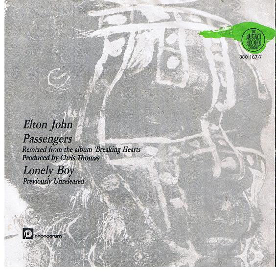 Elton John : Passengers (7", Single)