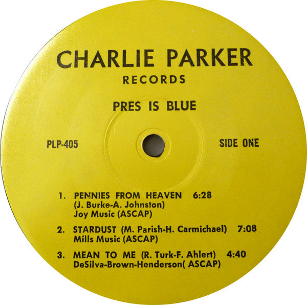 Lester Young : Pres Is Blue (LP, Album)