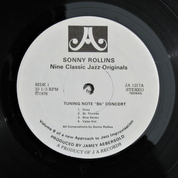 Jamey Aebersold : Sonny Rollins Nine Classic Jazz Originals (LP)
