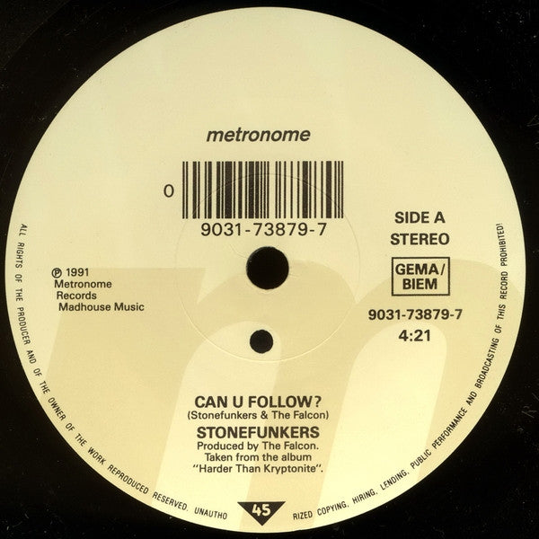 The Stonefunkers : Can U Follow? (7", Single)