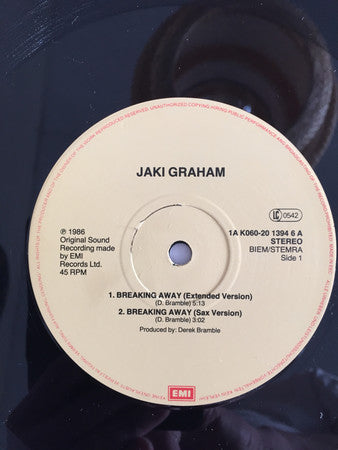 Jaki Graham : Breaking Away (12")