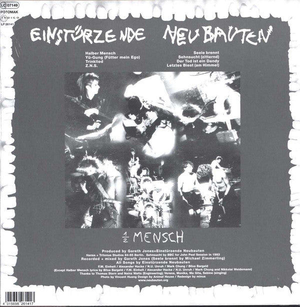 Einstürzende Neubauten : 1/2 Mensch (LP, Album, RE, RP)
