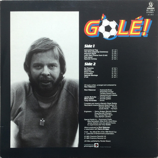Rick Wakeman : G'olé! - The Official Film Of The 1982 World Cup - The Original Film Soundtrack (LP, Album)