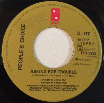 People's Choice : Party Is A Groovy Thing (7")