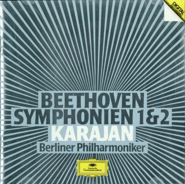 Ludwig van Beethoven - Herbert von Karajan - Berliner Philharmoniker : Symphonien 1 & 2 (CD, Album, RE)