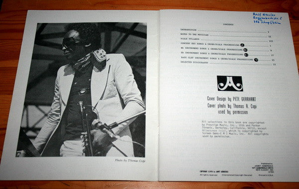 Jamey Aebersold : Miles Davis (Eight Classic Jazz Originals You Can Play) (LP)