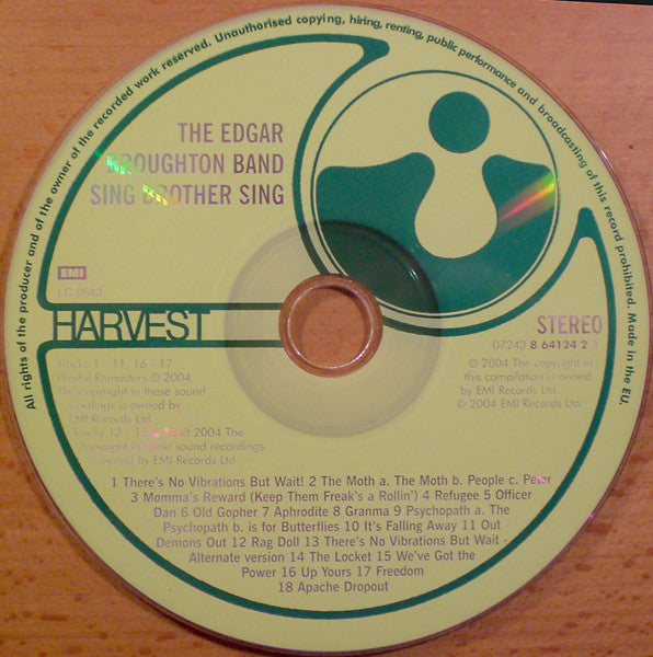The Edgar Broughton Band : Sing Brother Sing (CD, Album, RE, RM)