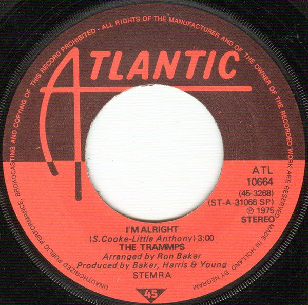 The Trammps : Hooked For Life (7", Single)