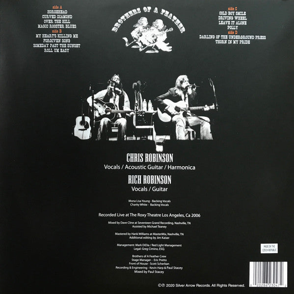 Brothers Of A Feather Featuring Chris Robinson (2) & Rich Robinson : Live At The Roxy (2xLP, Album, RE)