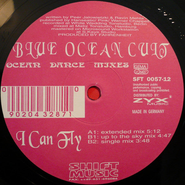 Blue Ocean Cult : I Can Fly (12", Maxi)