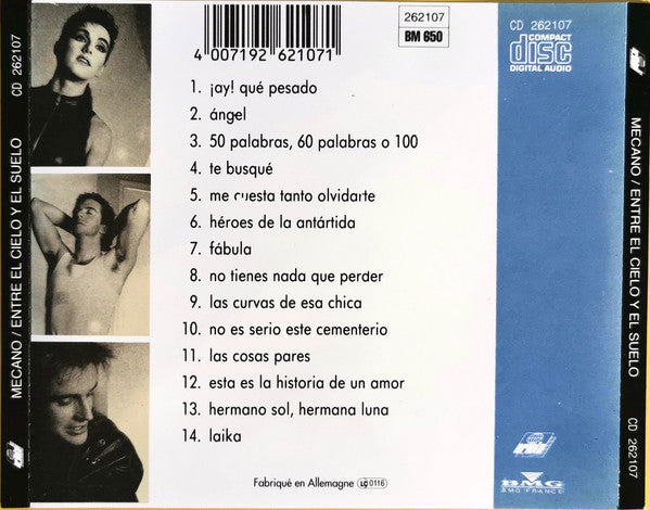 Mecano : Entre El Cielo Y El Suelo (CD, Album, RE)