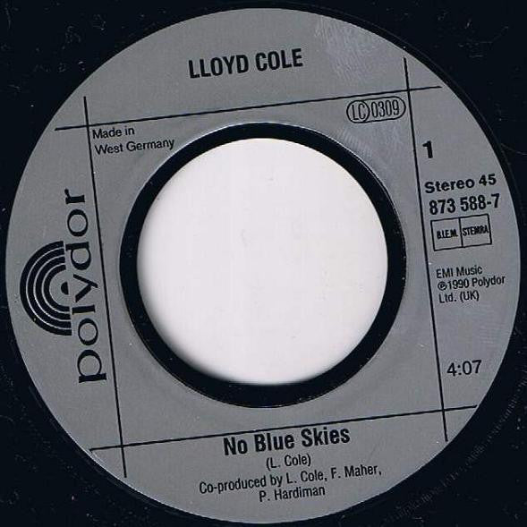 Lloyd Cole : No Blue Skies (7", Single)