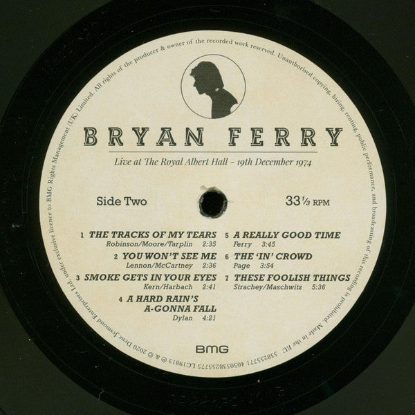 Bryan Ferry : Live At The Royal Albert Hall 1974 (LP, Album)