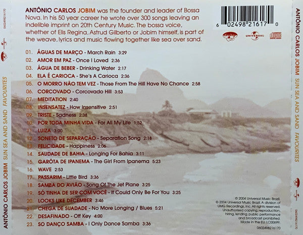 Antonio Carlos Jobim : Sun Sea And Sand Favourites (CD, Comp)