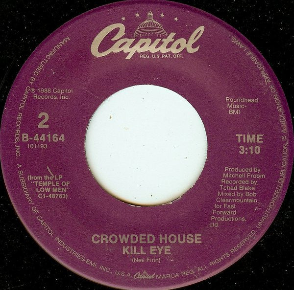 Crowded House : Better Be Home Soon  (7", Single)
