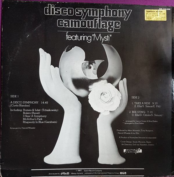 Camouflage (5) Featuring Mysti : A Disco Symphony (LP, Album, P/Mixed)