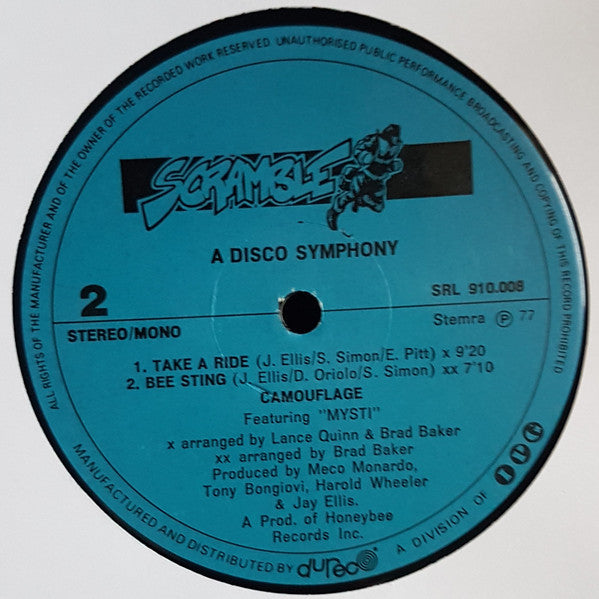 Camouflage (5) Featuring Mysti : A Disco Symphony (LP, Album, P/Mixed)