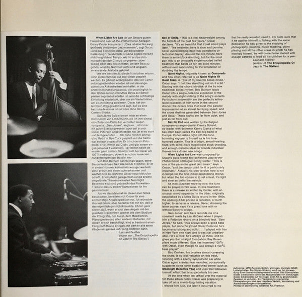 Oscar Peterson : Travelin' On (LP, Album, RP, Gat)